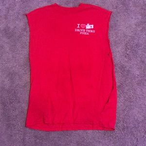 Classic pizza cutoff shirt